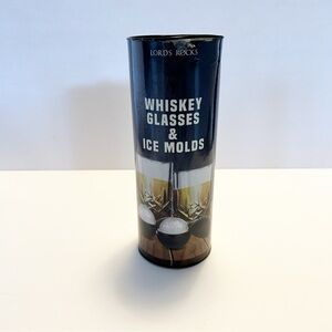 Lord's Rocks 2 Whiskey Glasses and Ice Molds *FLAWED PACKAGE*